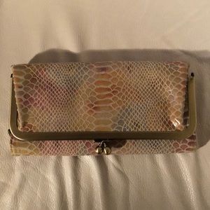 Rainbow Snakeskin HOBO clutch